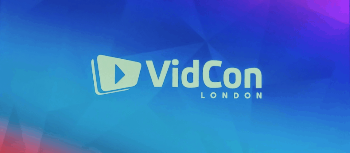 VidCon logo close up